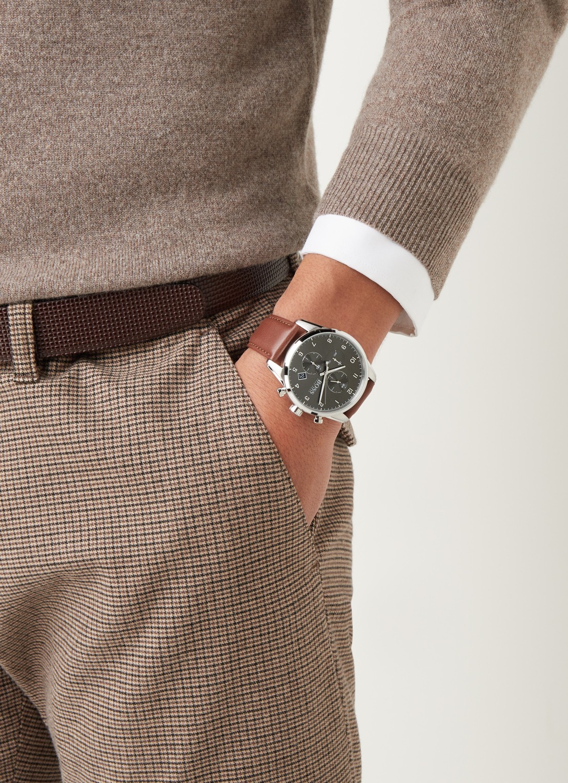 HUGO BOSS Skymaster horloge HB1513787 - voorkant 2 zilver
