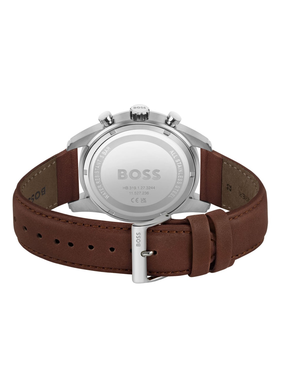 HUGO BOSS Skymaster horloge HB1513940 - detail zilver