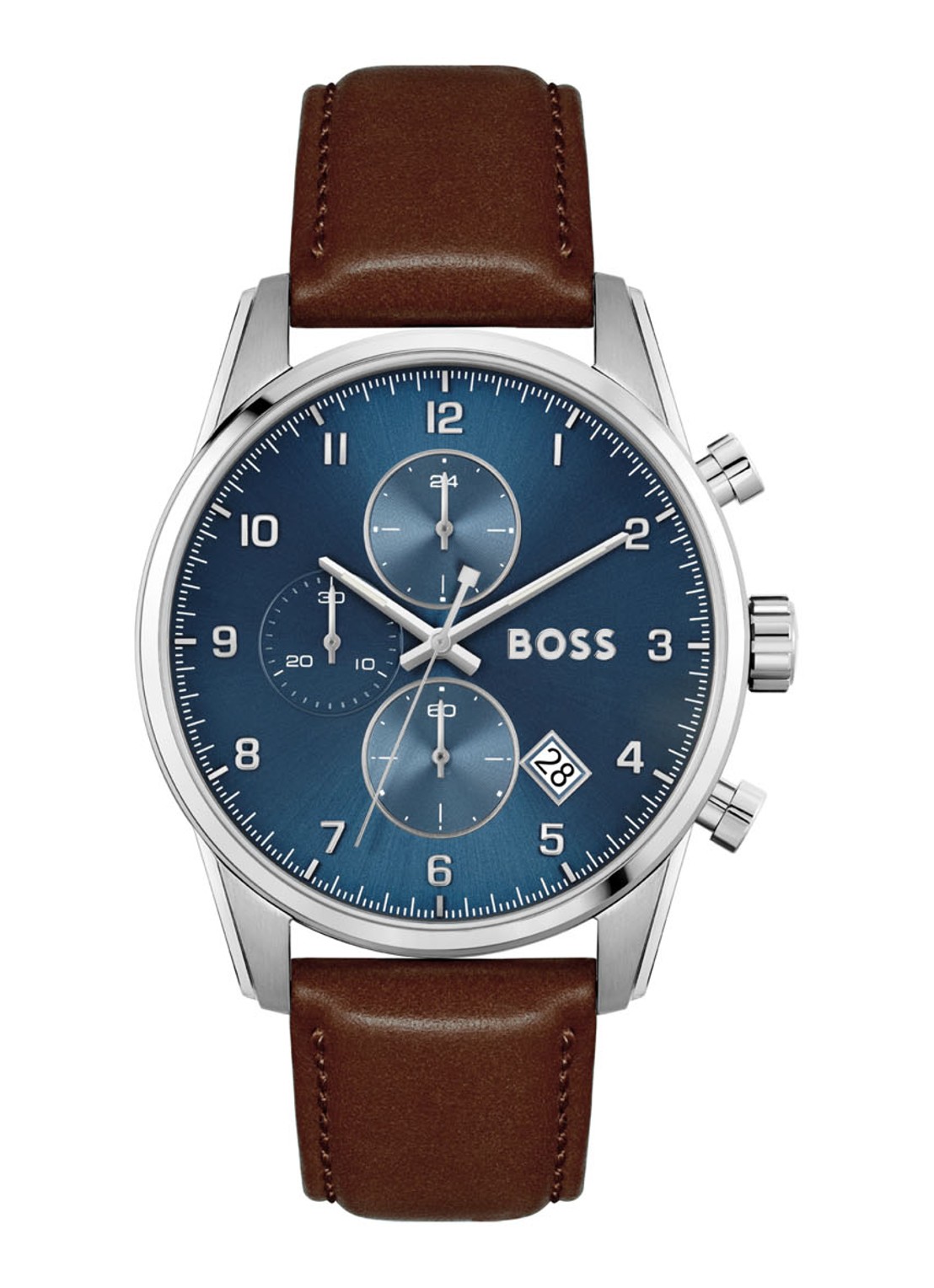 HUGO BOSS Skymaster horloge HB1513940 - voorkant 2 zilver