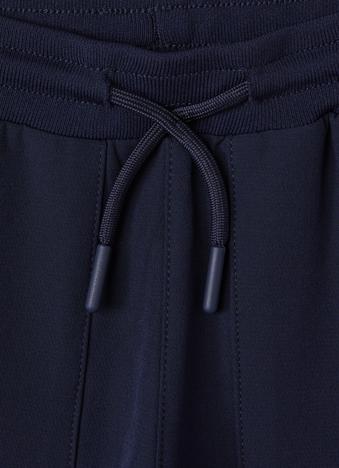 HUGO BOSS Tapered fit joggingbroek met logo - detail donkerblauw
