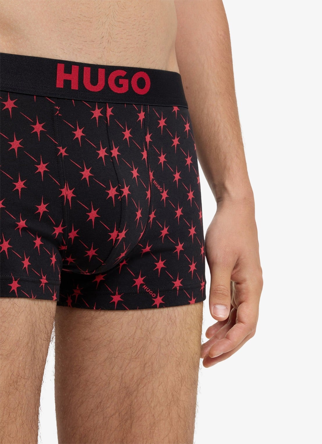 HUGO Boxershort met logoband in 3-pack - detail 2 zwart