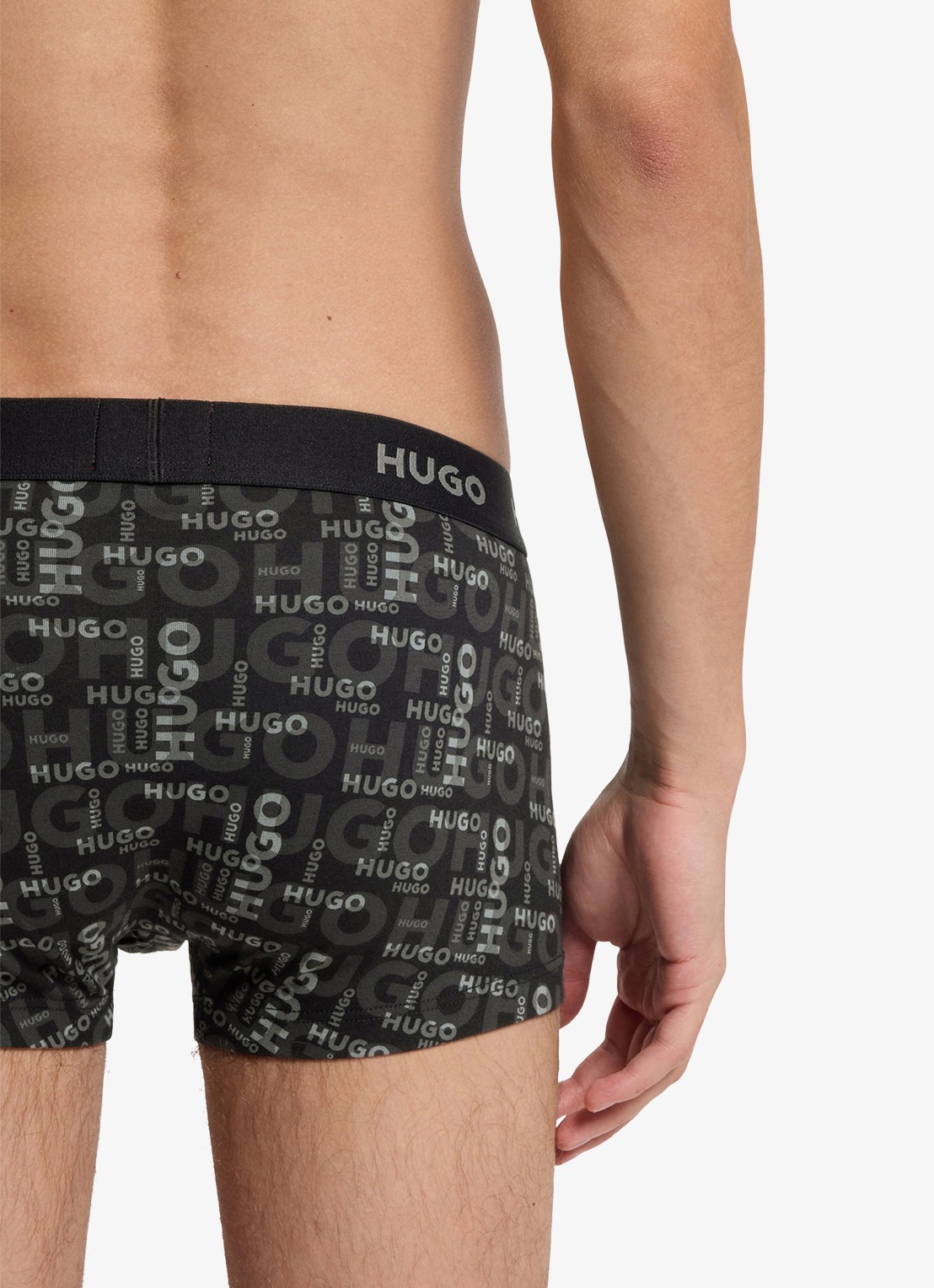 HUGO Boxershorts met logoband in 3-pack - detail 3 grijs