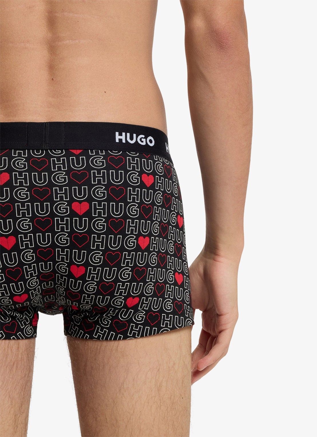 HUGO Boxershorts met logoband in 3-pack - detail 2 kersenrood