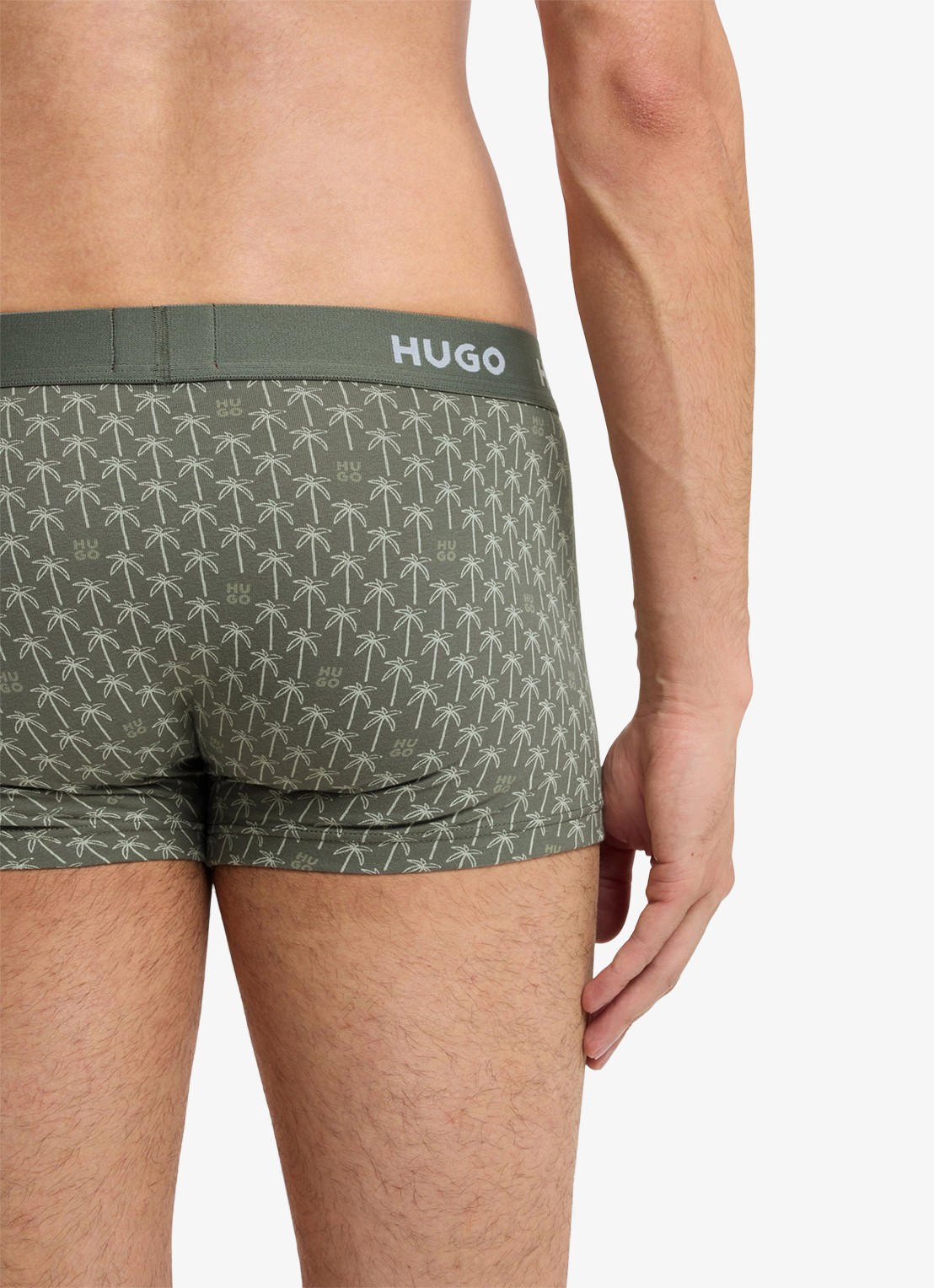 HUGO Boxershorts met logoband in 3-pack - detail 4 groen