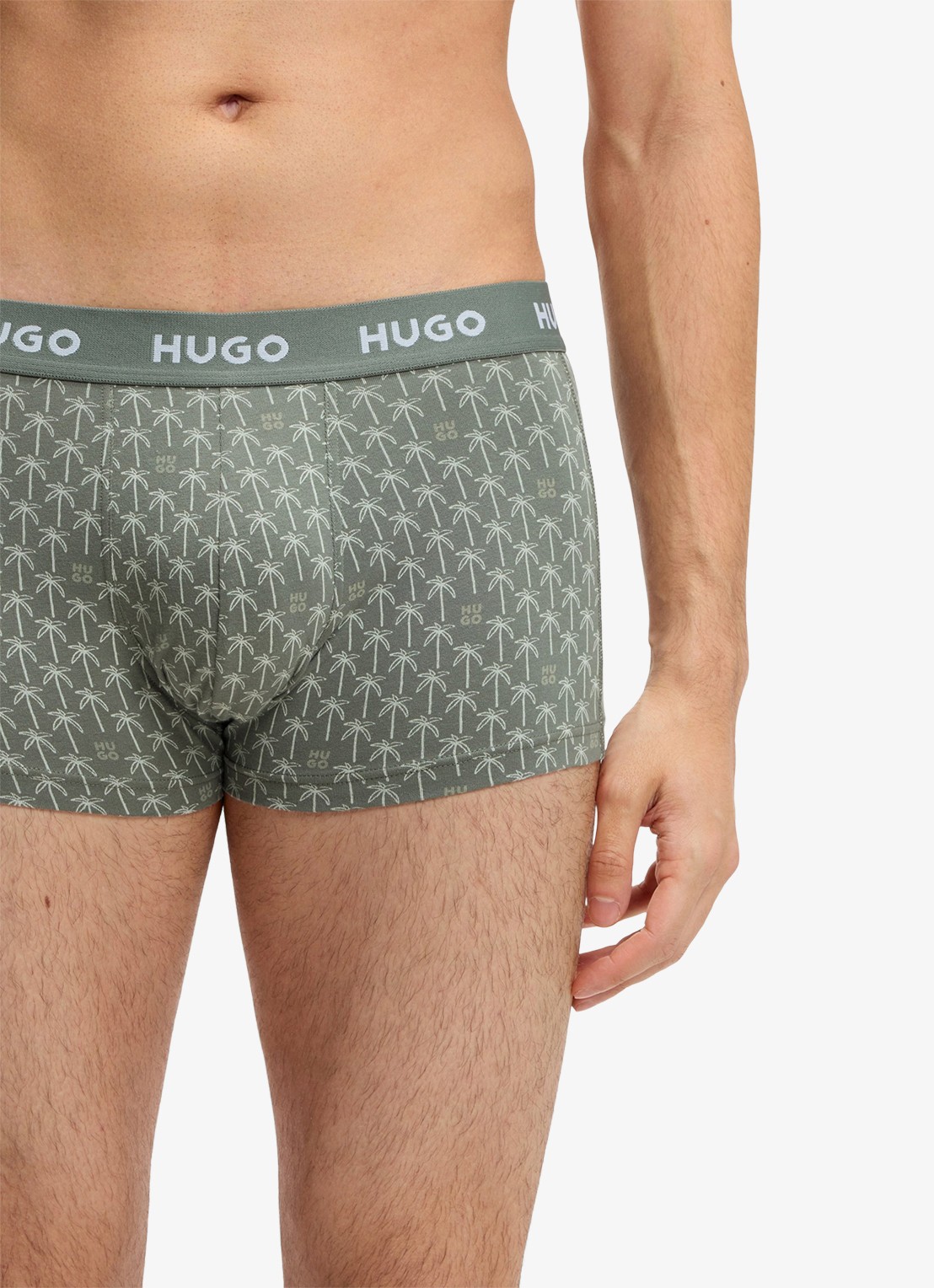 HUGO Boxershorts met logoband in 3-pack - detail 5 groen