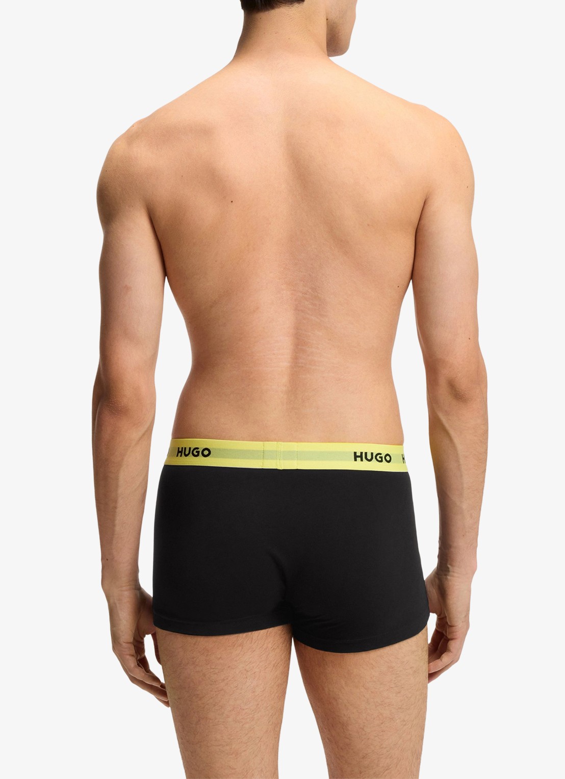 HUGO Boxershorts met logoband in 3-pack - achterkant 5 black-008 / zwart