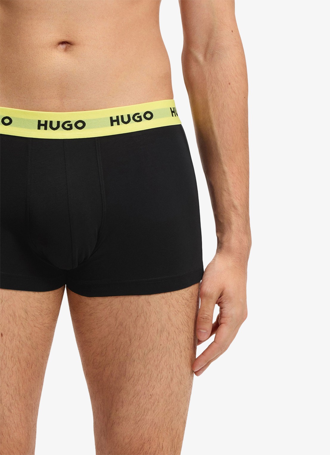 HUGO Boxershorts met logoband in 3-pack - detail 4 black-008 / zwart