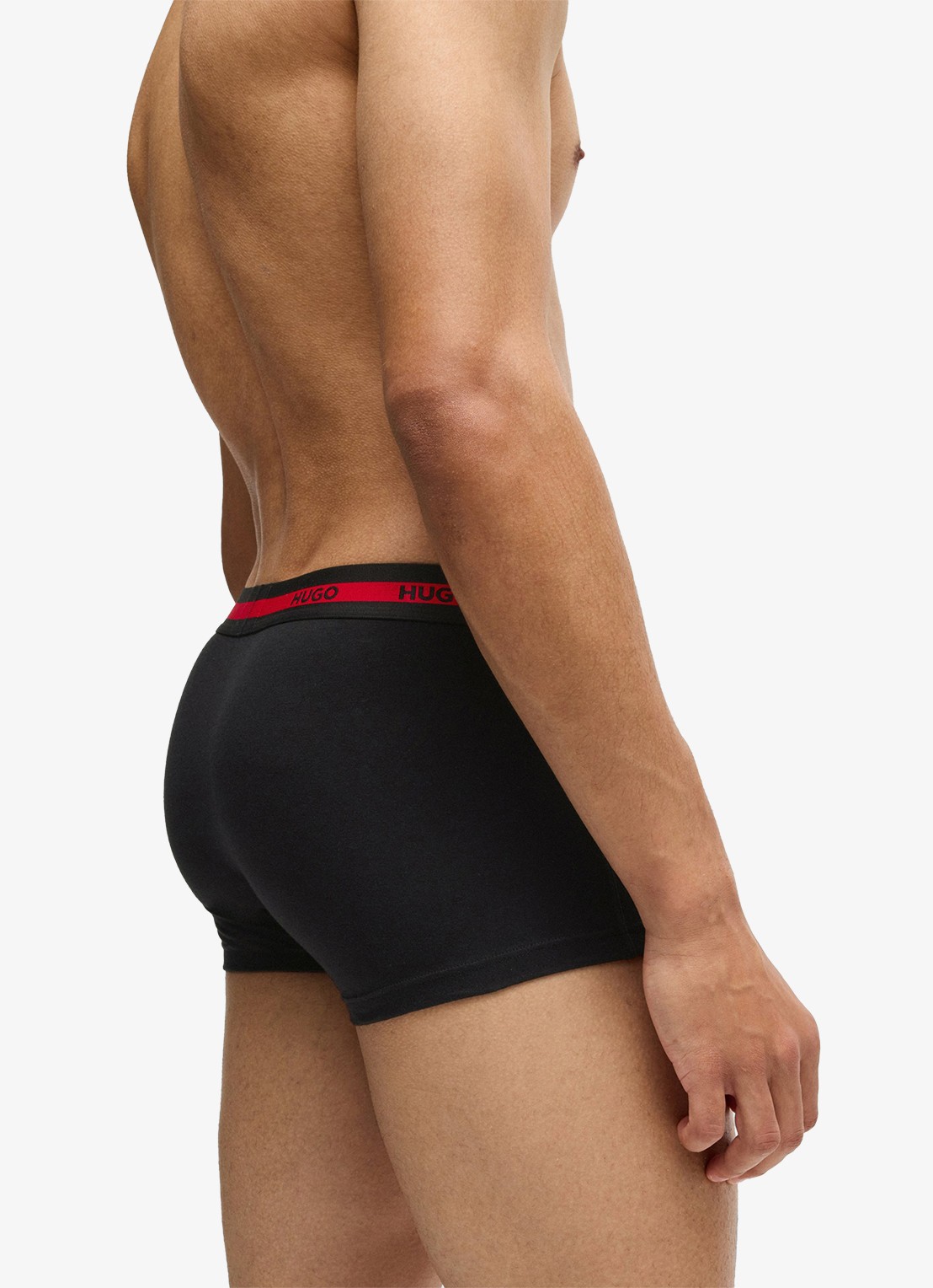 HUGO Boxershorts van  katoen in 3-pack - detail 4 zwart