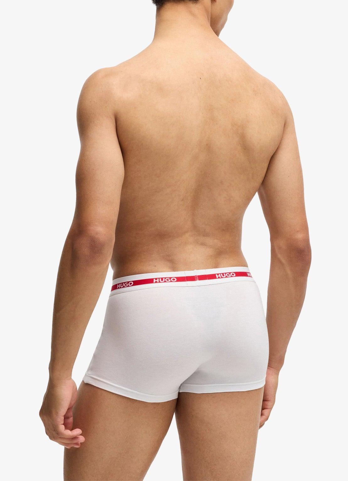 HUGO Boxershorts van  katoen in 3-pack - achterkant wit