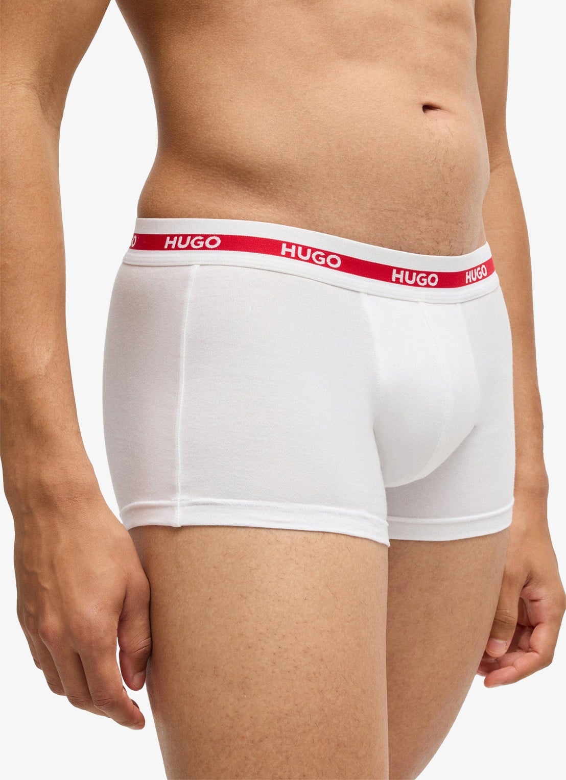 HUGO Boxershorts van  katoen in 3-pack - detail 4 wit