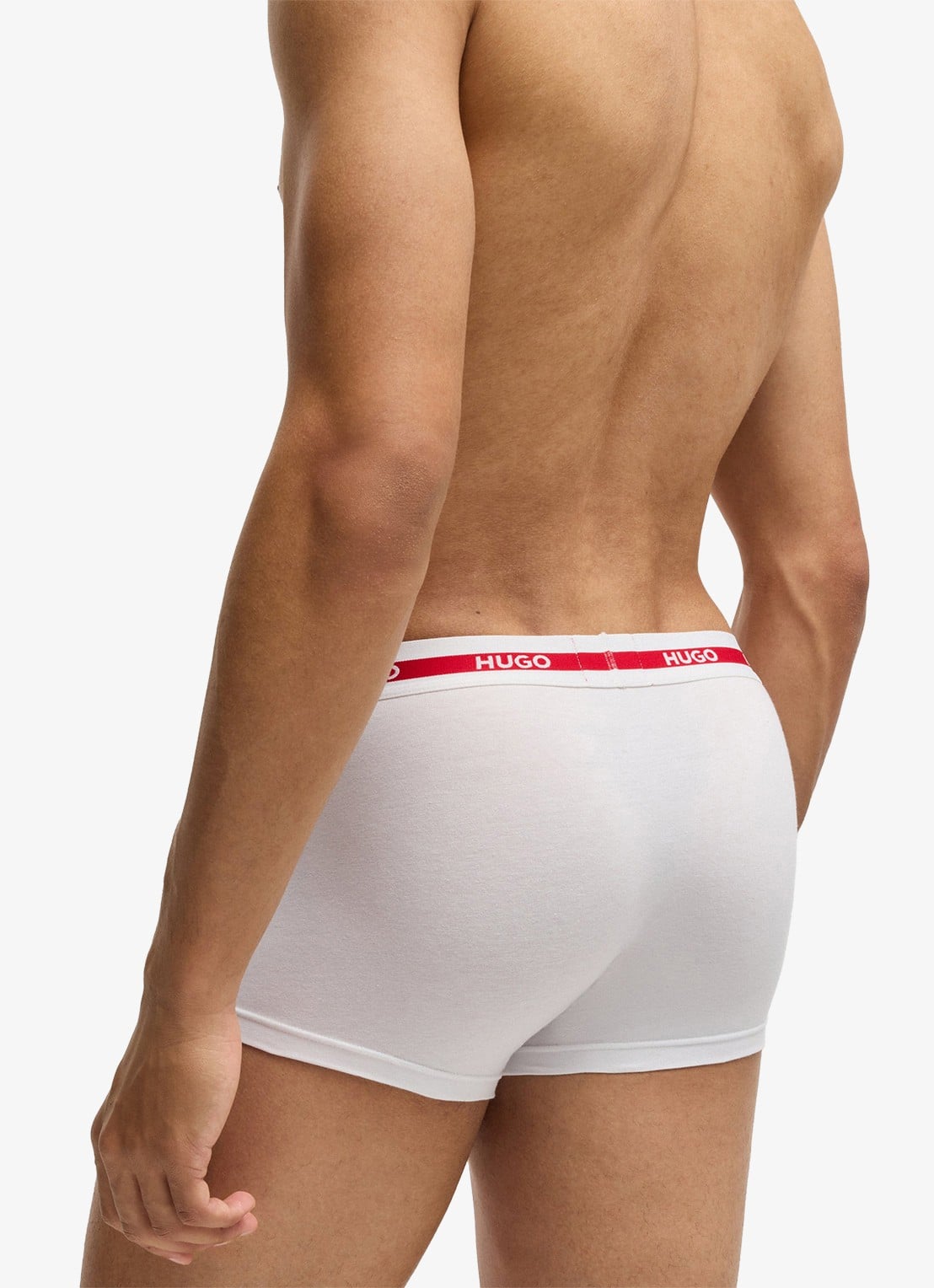 HUGO Boxershorts van  katoen in 3-pack - detail 5 wit