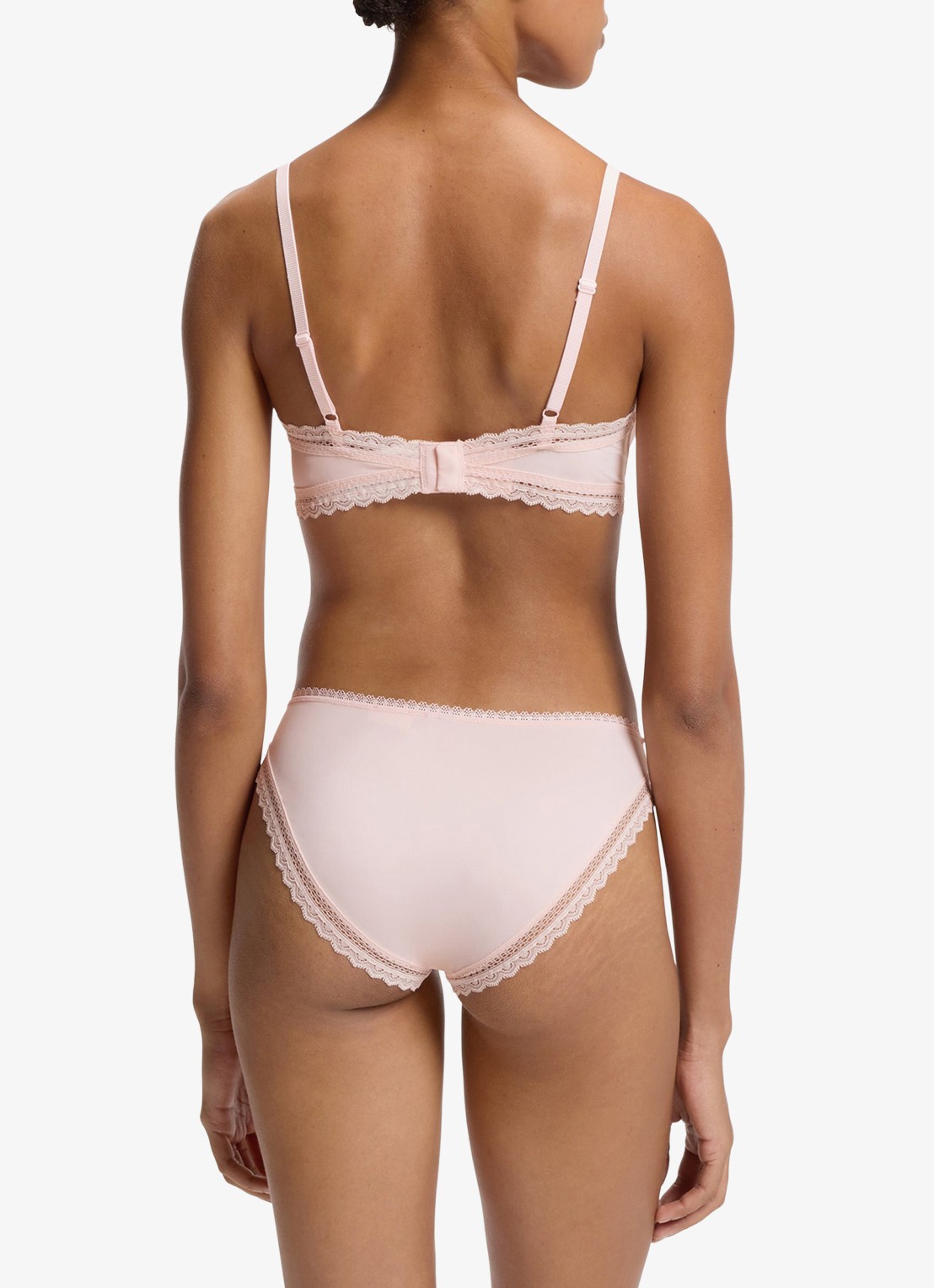 HUGO Bralette met kant - achterkant 5 lichtroze