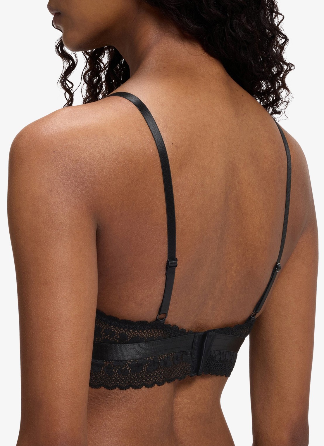HUGO Bralette met kant - detail 2 zwart
