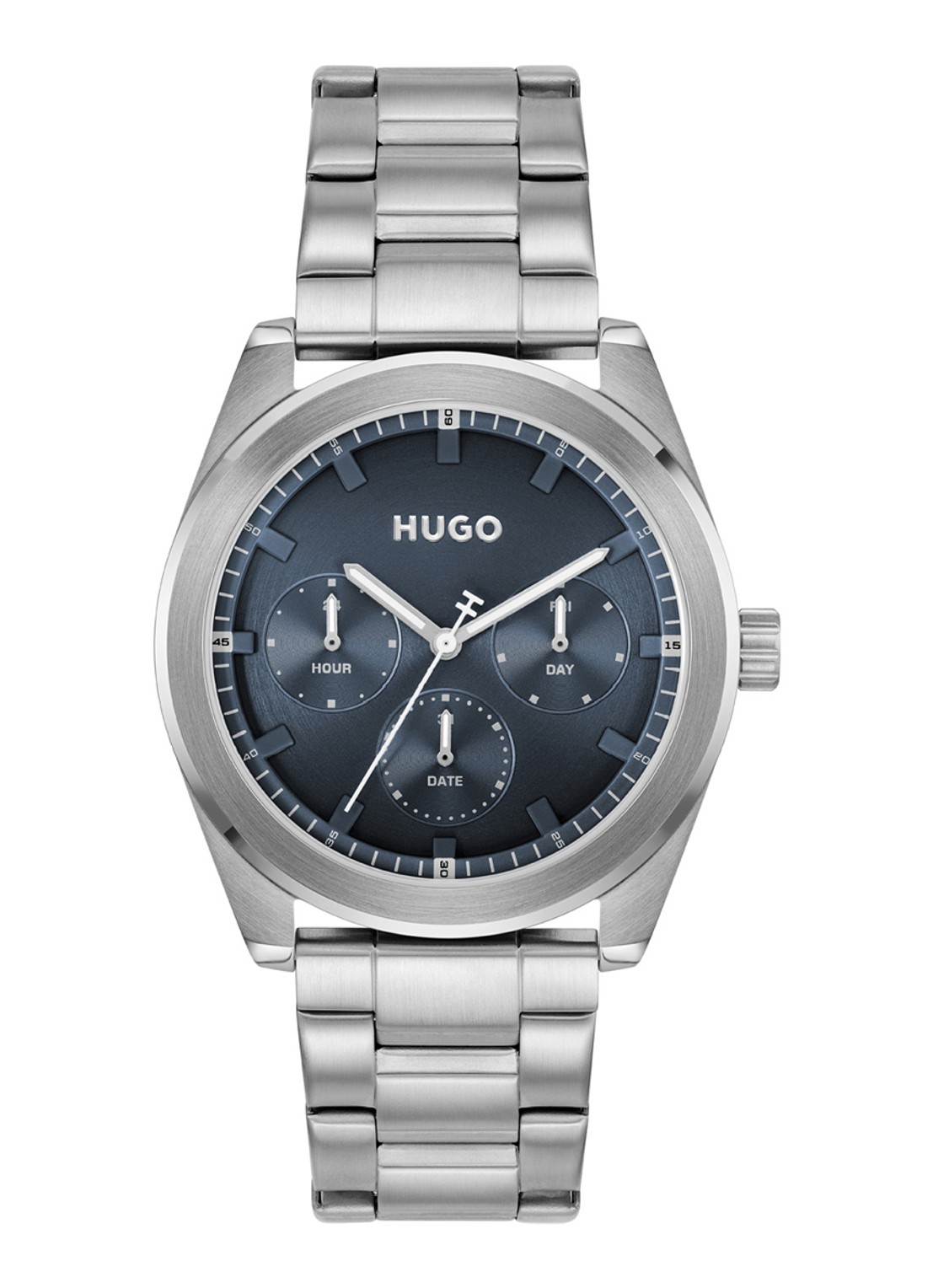 HUGO Bright Sport horloge HU1530424  - voorkant 3 zilver