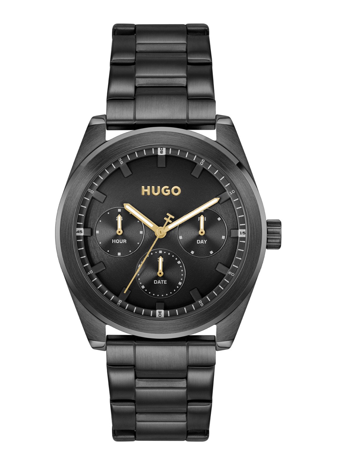 HUGO Bright Sport horloge HU1530426  - voorkant 3 zwart