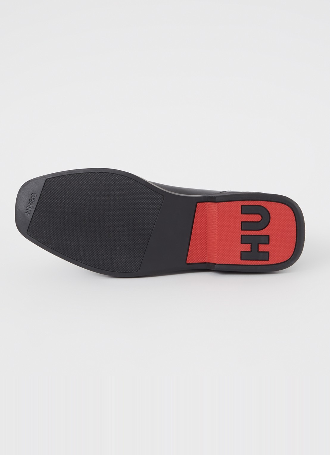 HUGO Chelsea boot van leer - detail 2 zwart