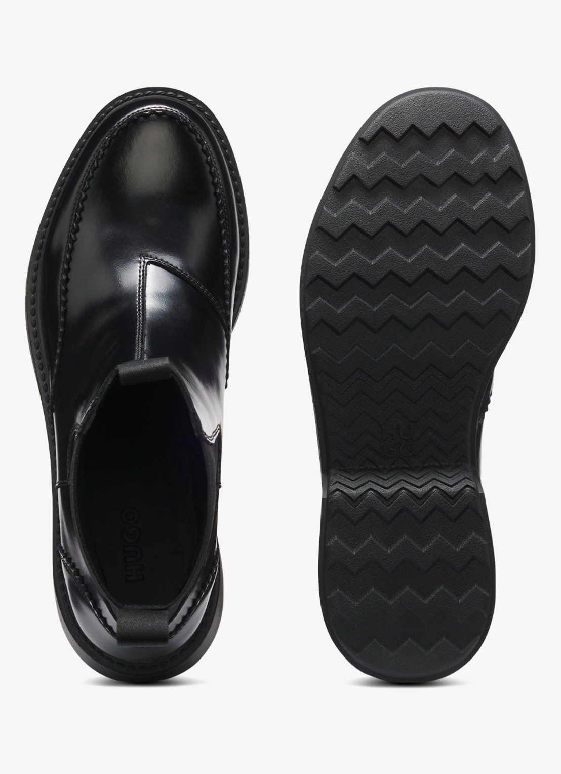 HUGO Chelsea boot - detail 2 zwart