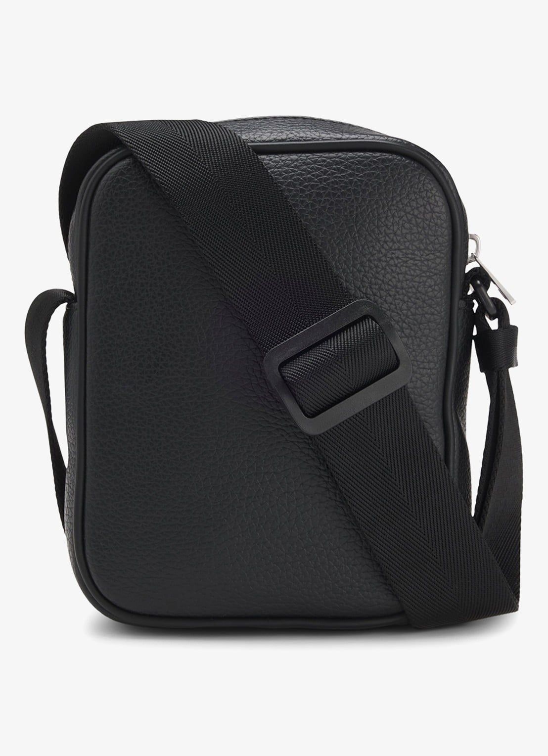 HUGO  Crossbodytas met logo en verstelbare schouderriem - achterkant 6 diepzwart