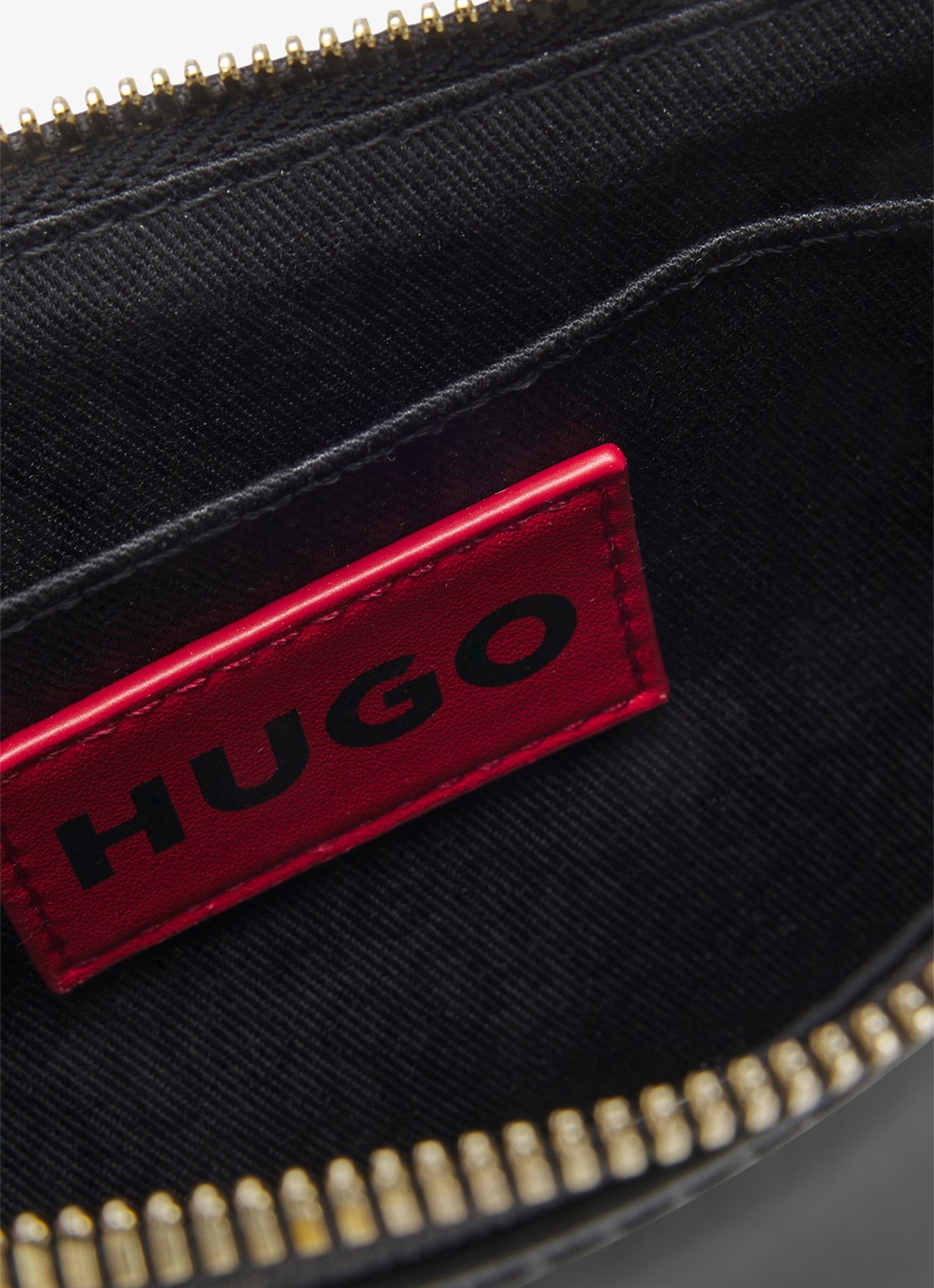 HUGO Crossbodytas van imitatieleer - achterkant zwart