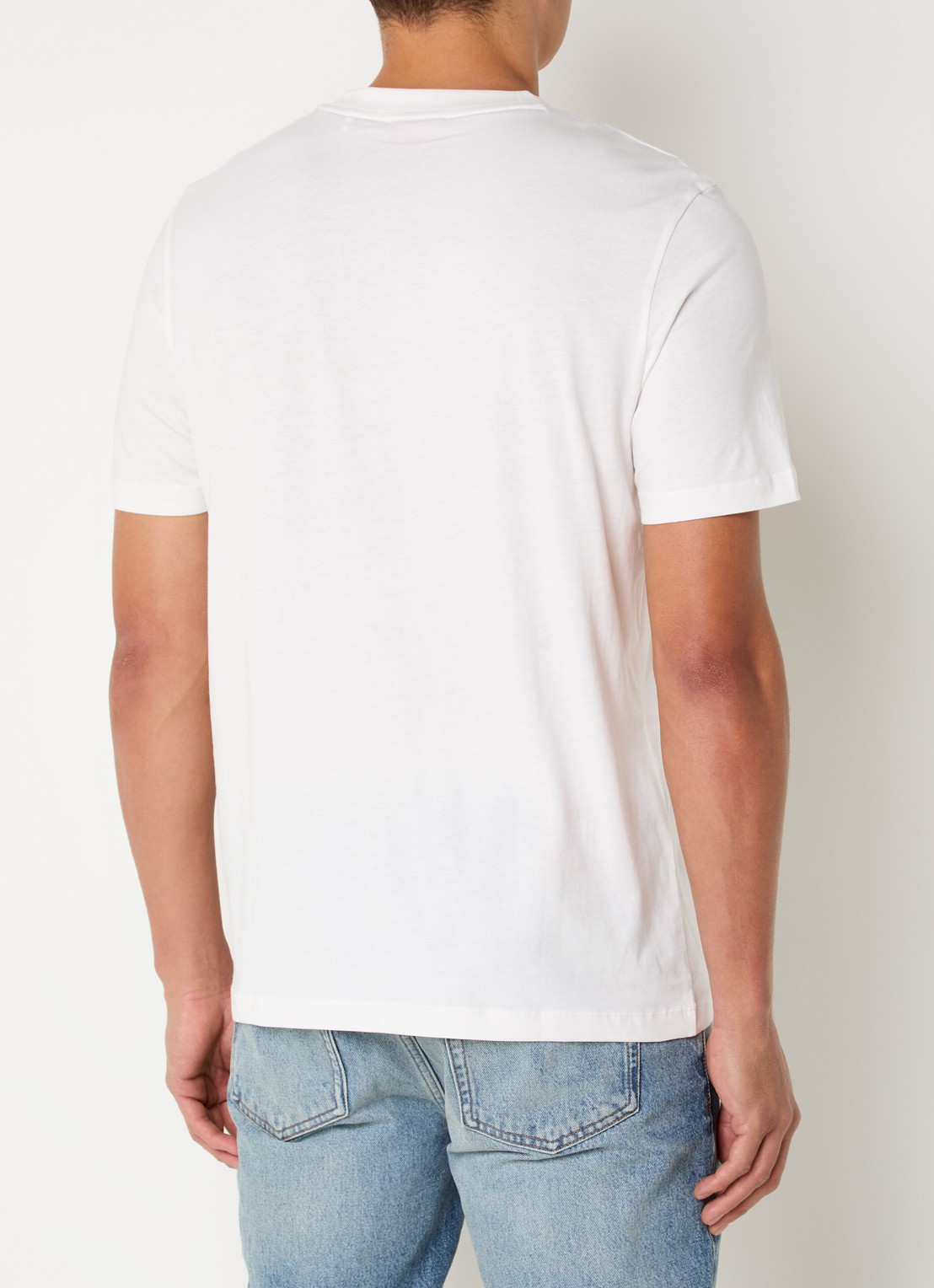 HUGO Dalendi T-shirt met logoborduring - achterkant 4 wit