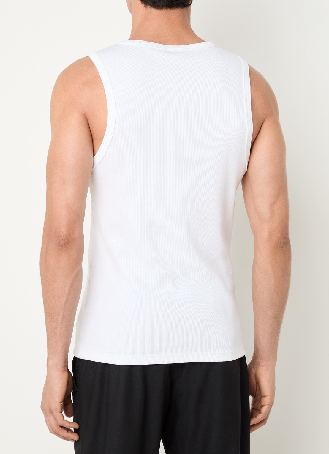 HUGO Dapota singlet met logo - achterkant 4 wit
