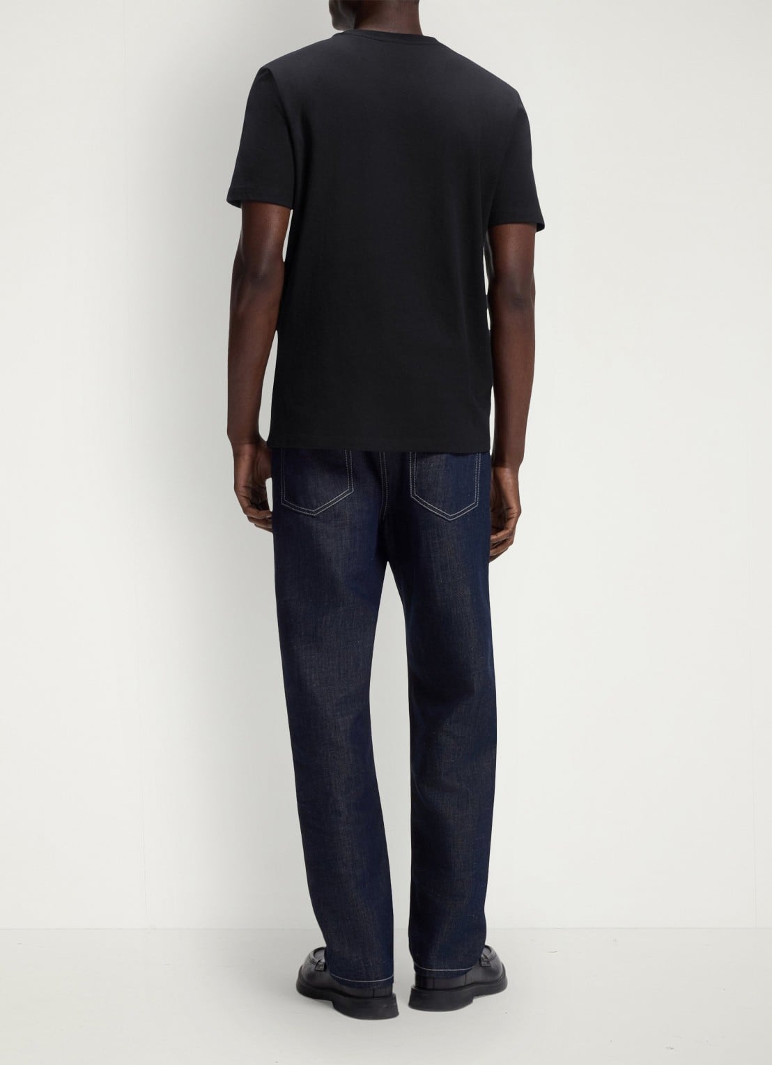 HUGO Darusi t-shirt van katoen - achterkant black-001 / zwart