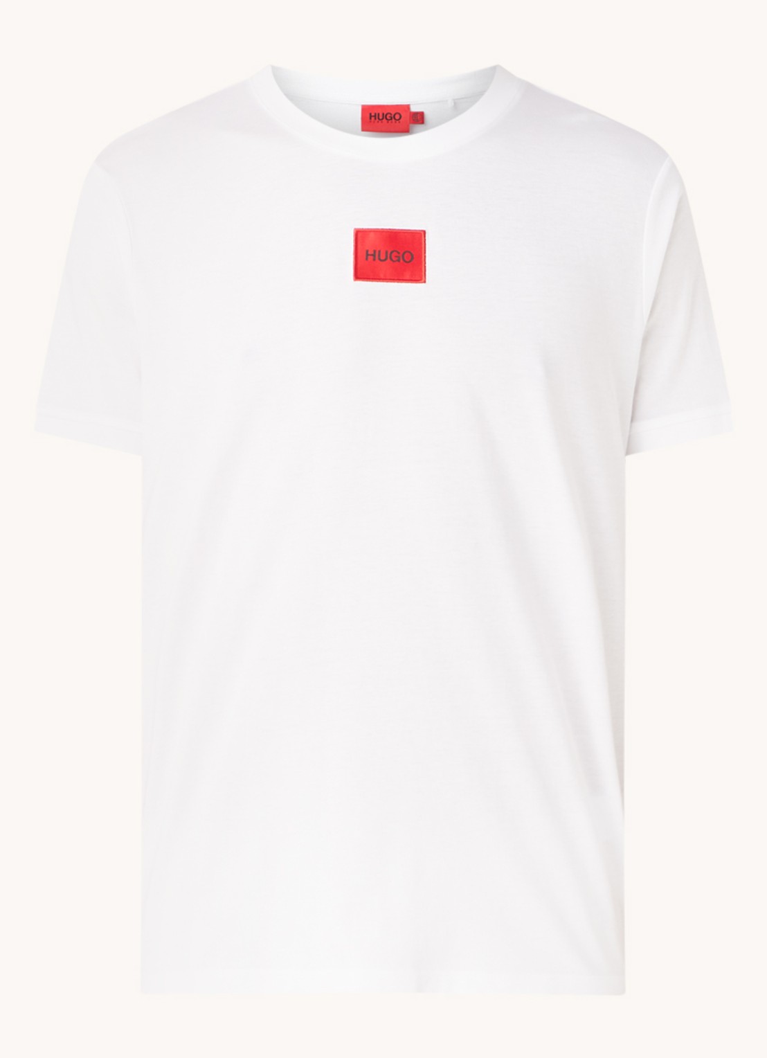 HUGO Diragolino T-shirt met logo - voorkant 2 wit