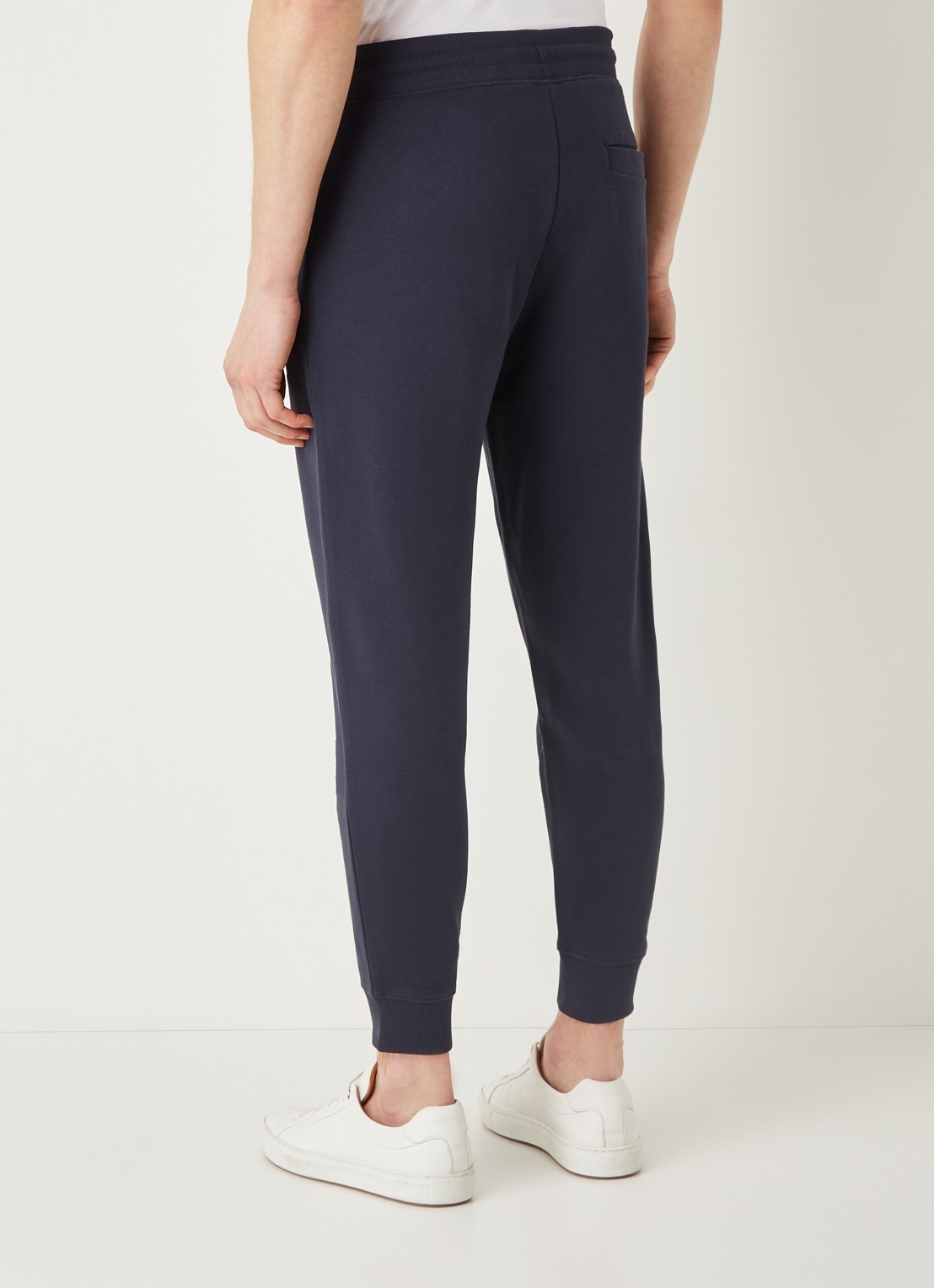 HUGO Doak tapered fit joggingbroek met logo - achterkant donkerblauw