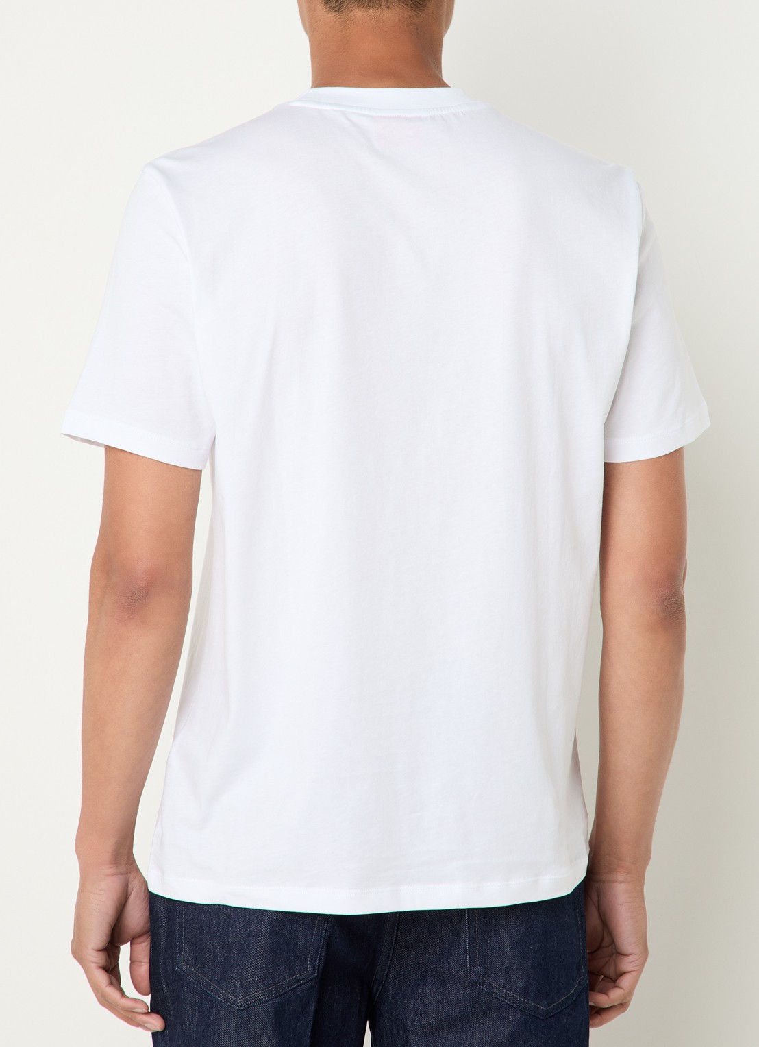 HUGO Dobero T-shirt met logoprint - achterkant wit