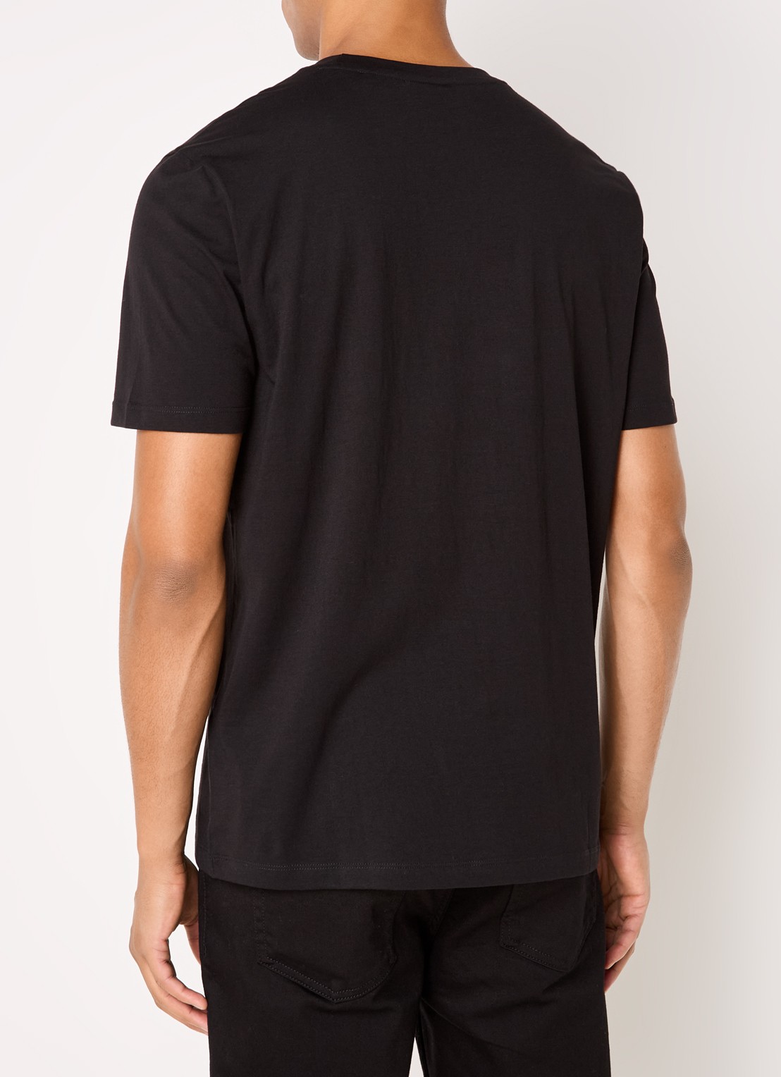 HUGO Dulivio T-shirt met logoprint  - achterkant zwart