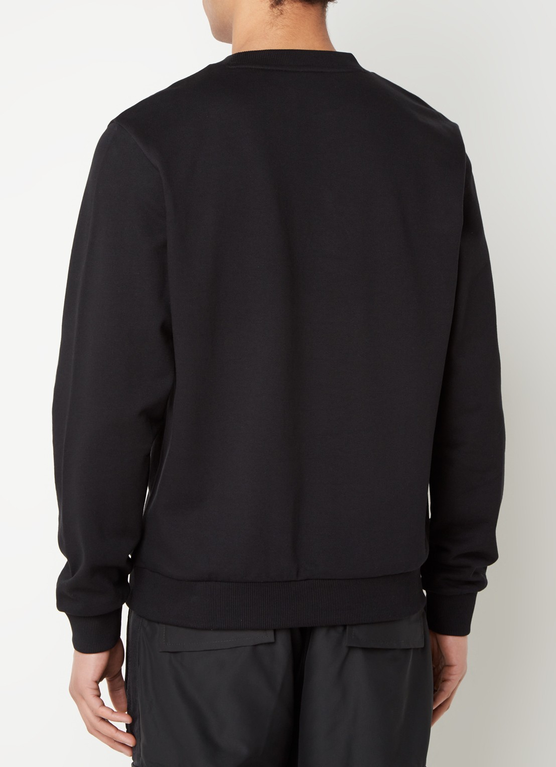 HUGO Duragol sweater met logoprint - achterkant 4 zwart