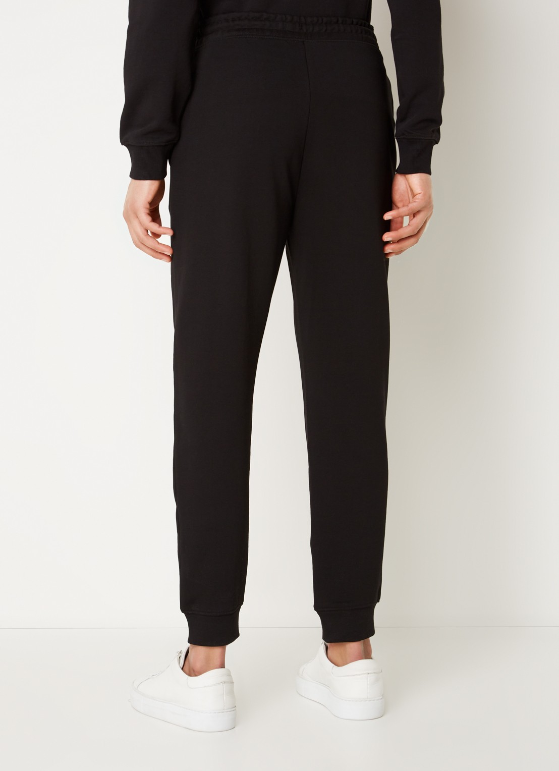 HUGO Dutschi tapered fit joggingbroek met logo - achterkant 5 zwart
