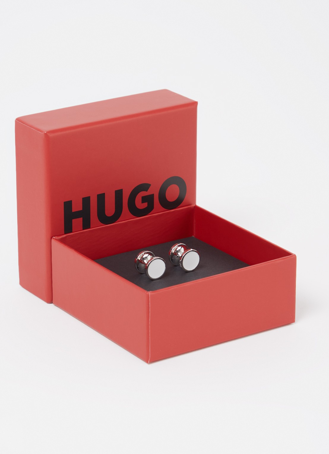 HUGO E-Tokeep manchetknopen - voorkant 3 wit