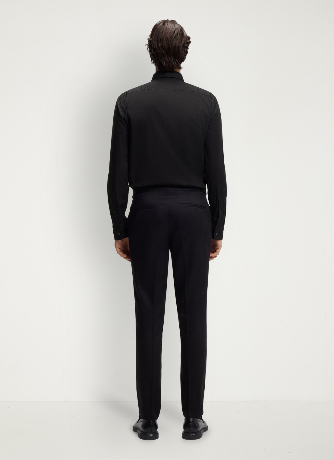HUGO Ermo regular fit overhemd met logo - achterkant 4 zwart