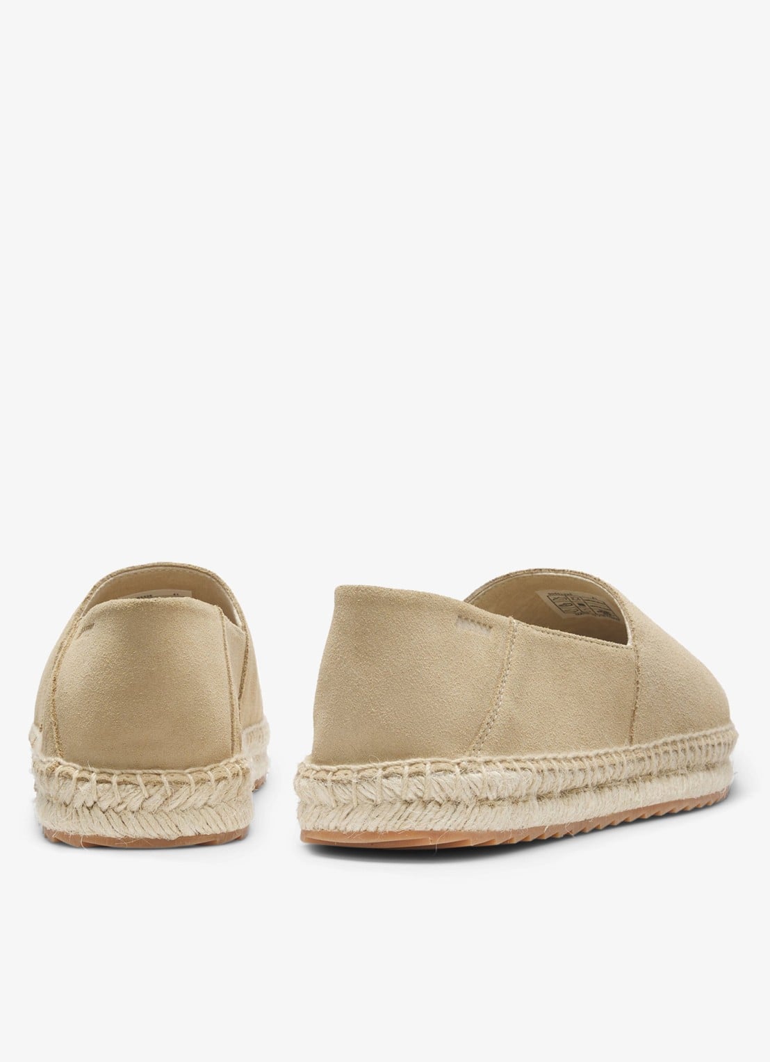 HUGO Espadrilles van suède met logo - detail open beige-294 / beige