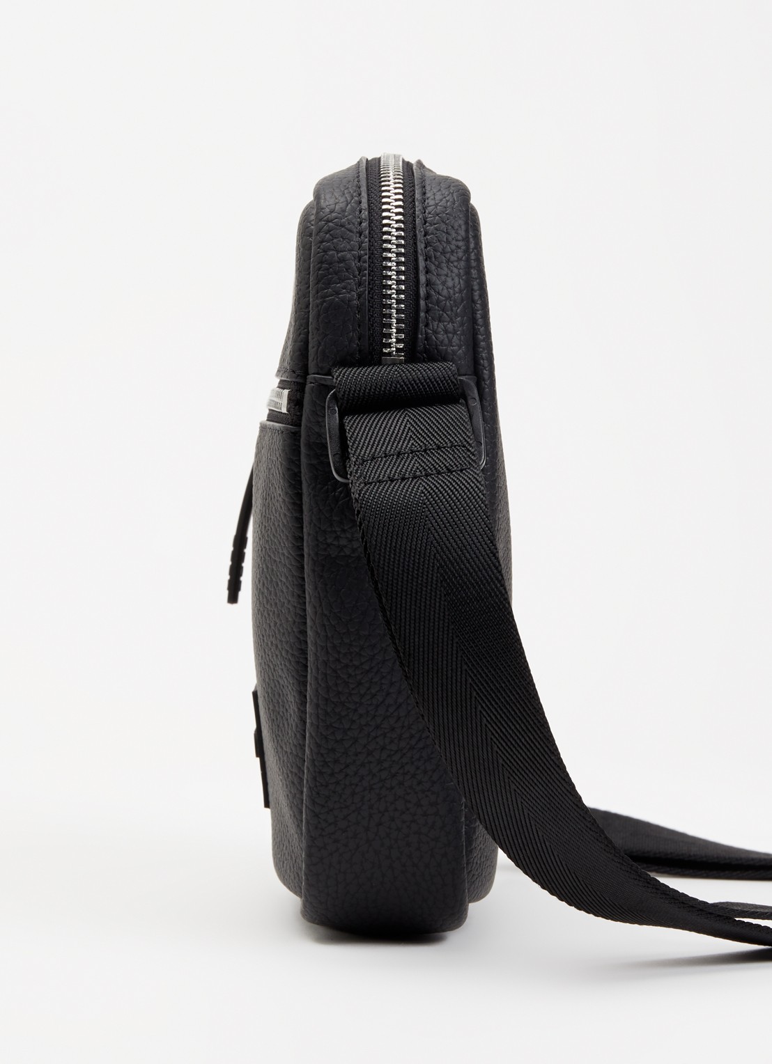 HUGO Ethon crossbodytas met logo en verstelbare schouderriem - detail 4 black-001 / zwart