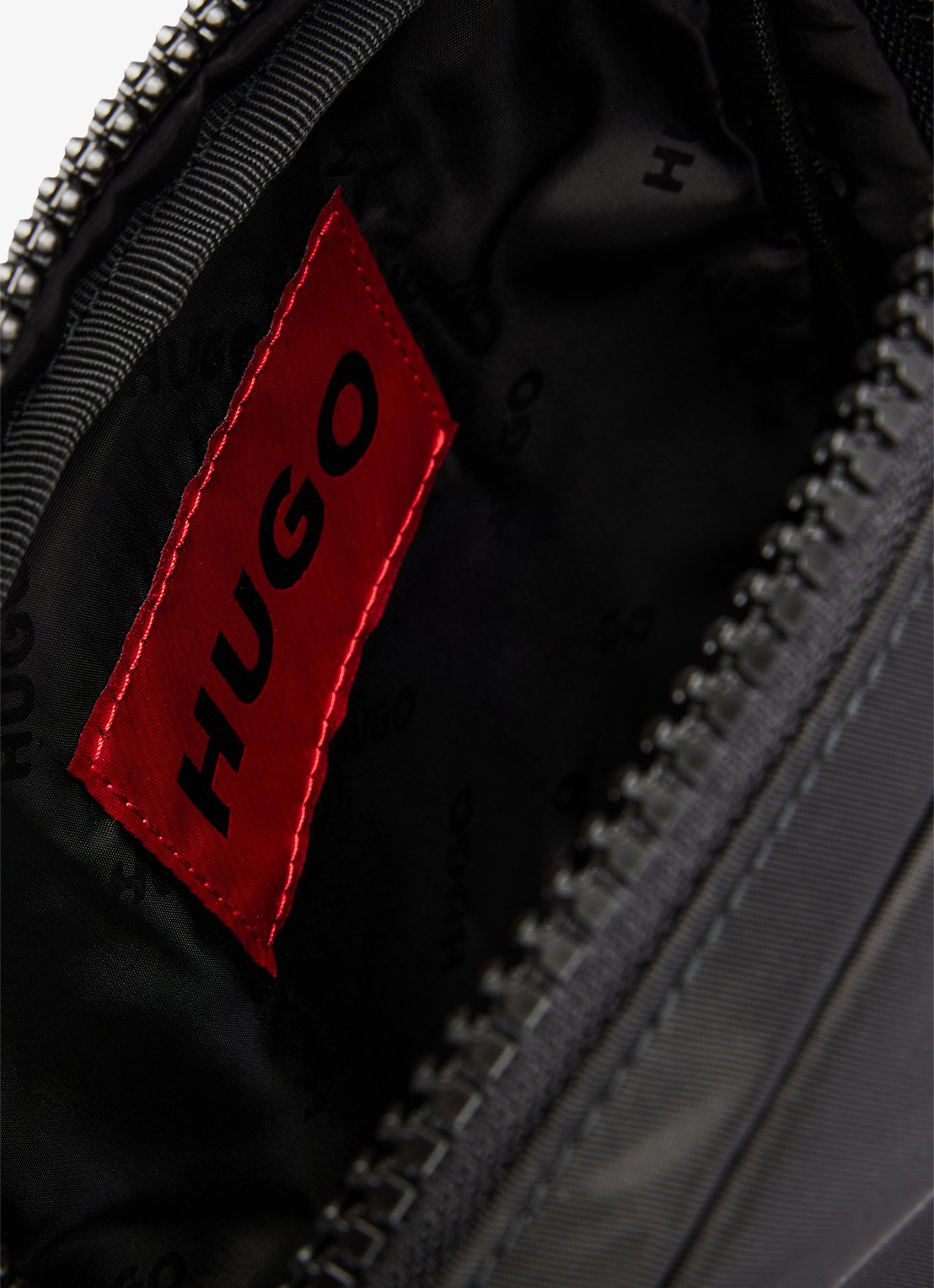 HUGO Ethon crossbodytas met logo - detail 2 zwart