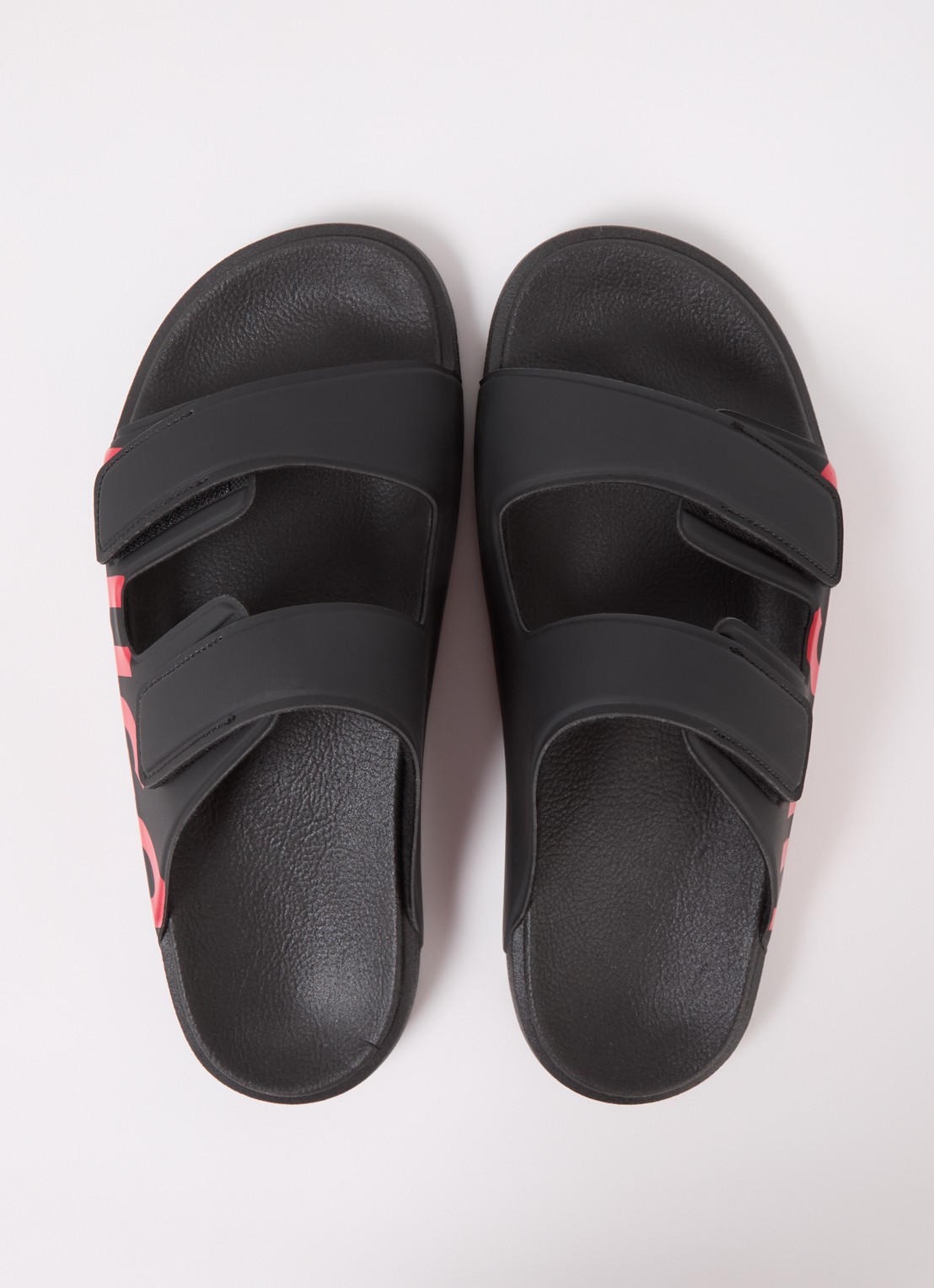 HUGO Evander slipper met logo - detail 5 black-002 / zwart