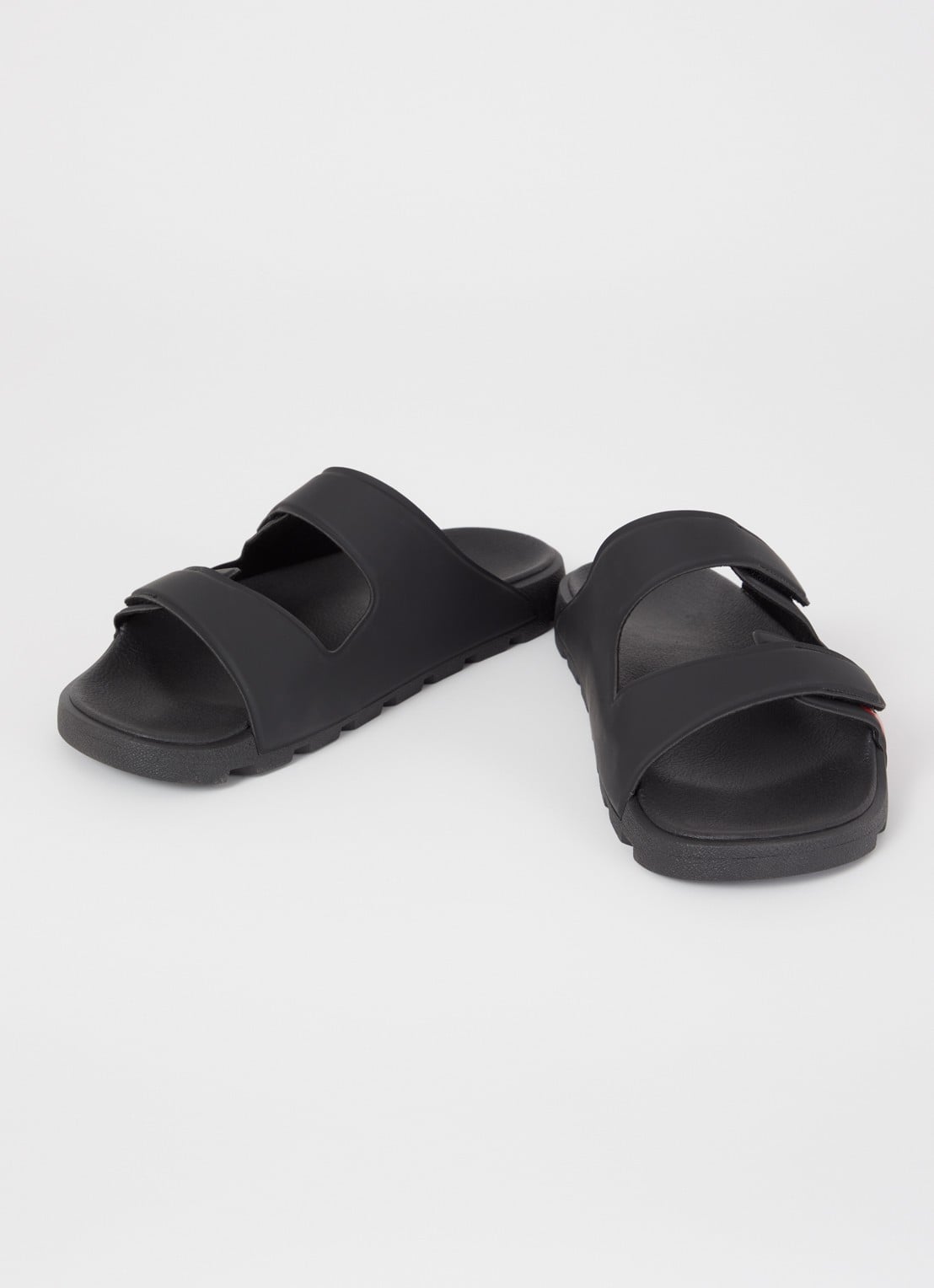 HUGO Evander slipper met logo - detail 7 black-002 / zwart