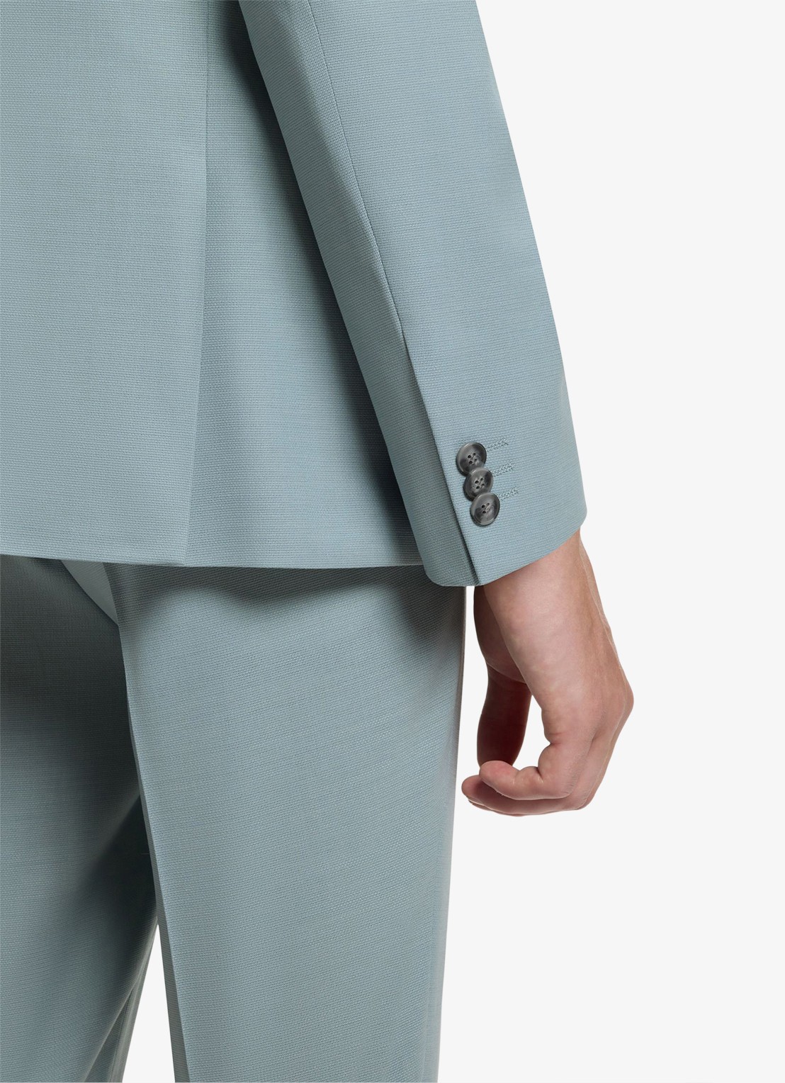 HUGO Extra slim-fit tweedelig pak van stretchmateriaal - detail 4 open grey-074 / grijs
