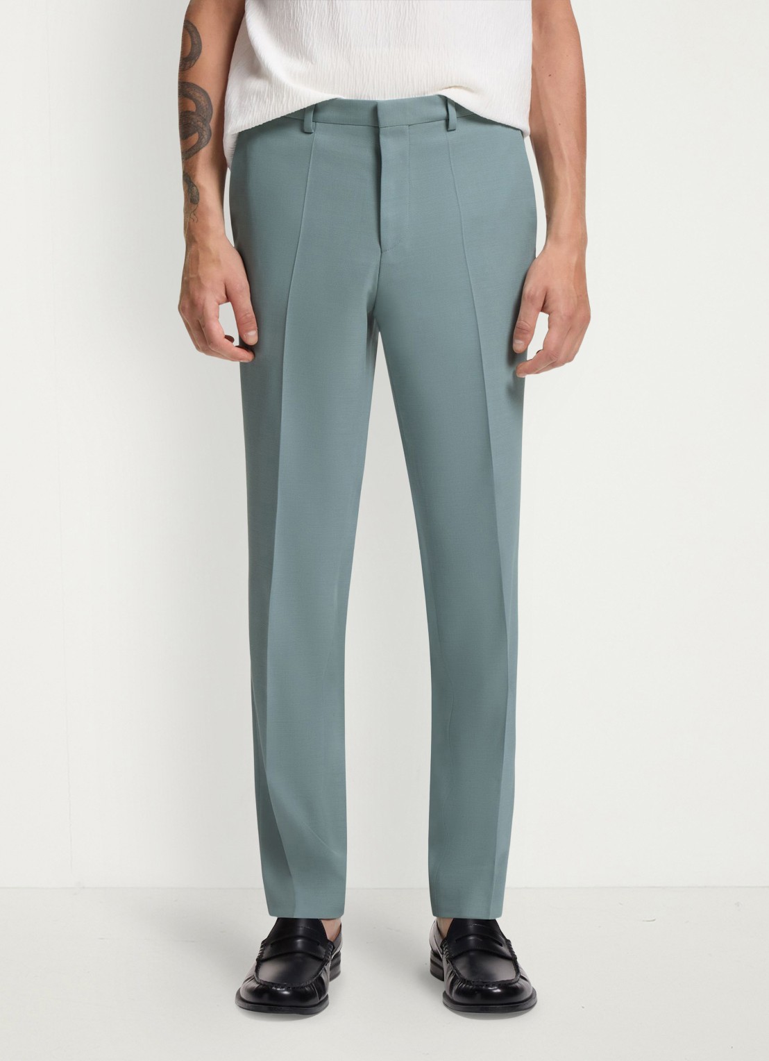 HUGO Extra slim-fit tweedelig pak van stretchmateriaal - detail 5 open grey-074 / grijs