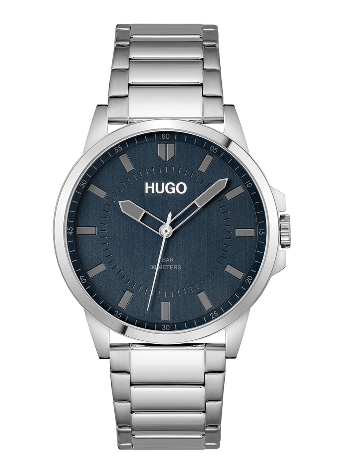 HUGO First horloge HU1530186  - voorkant zilver