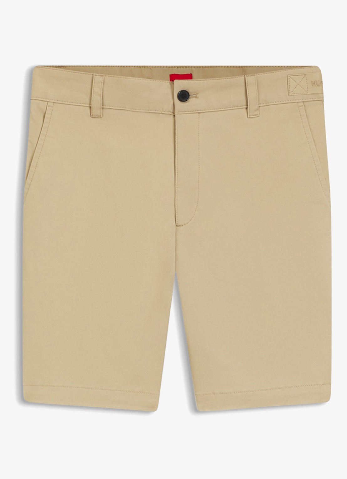 HUGO Genar261S slim fit korte broek met stretch - voorkant medium beige-269 / beige
