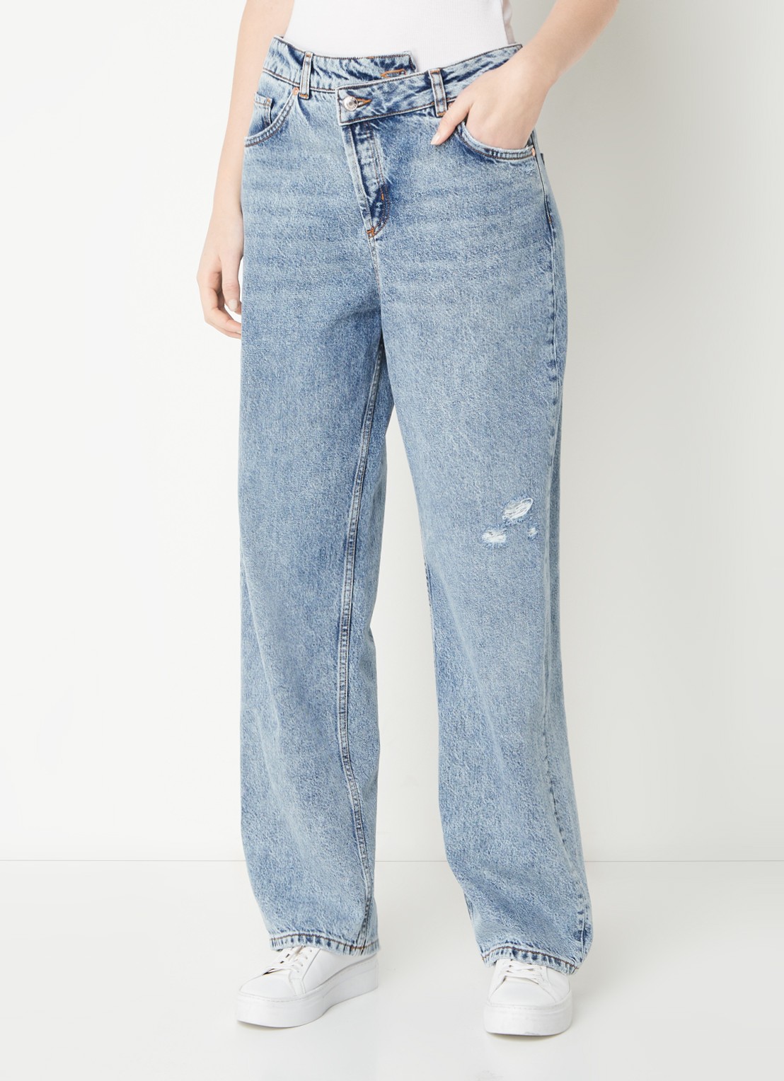 HUGO Gisanna high waist loose fit jeans  - detail 2 indigo