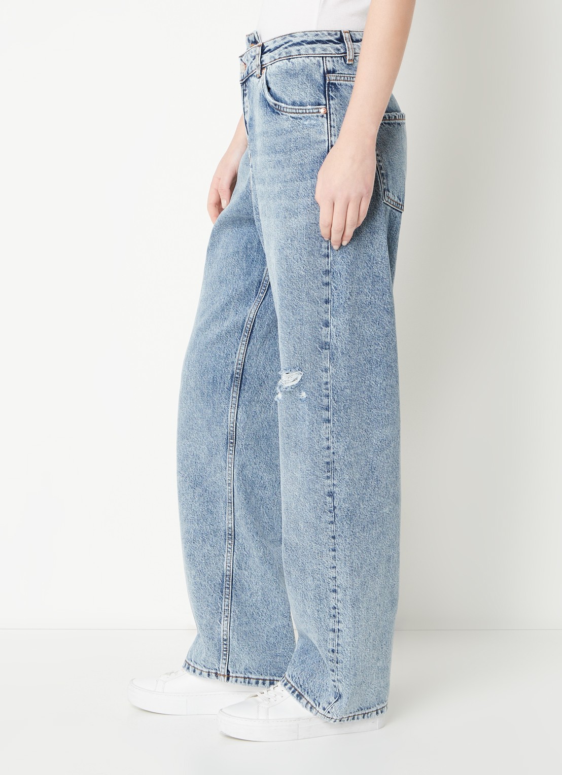 HUGO Gisanna high waist loose fit jeans  - detail 3 indigo
