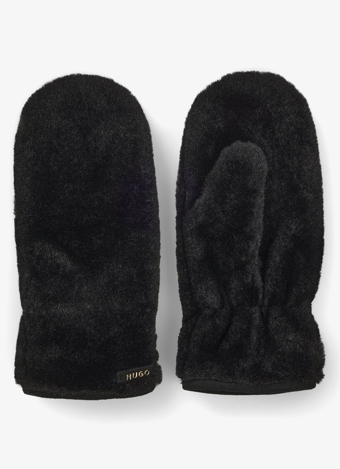 HUGO Handschoenen met logo - voorkant 2 zwart