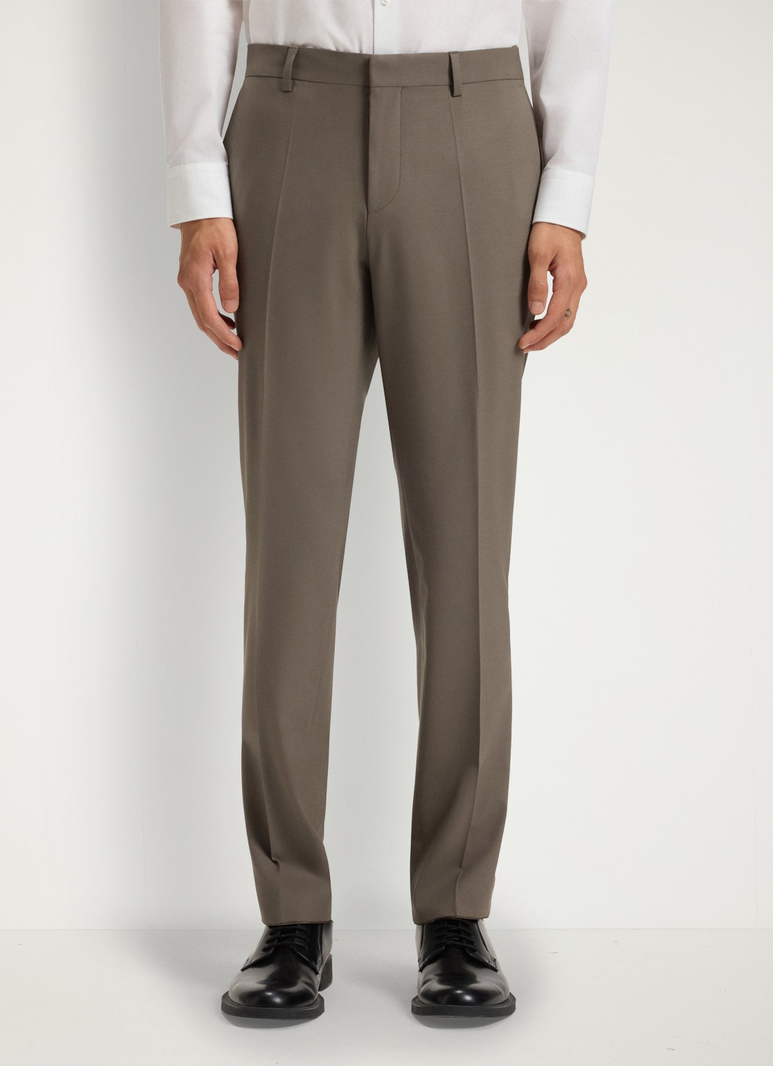 HUGO Henry/Getlin232X slim fit 2-delig pak in wolblend - detail 5 medium grey-032 / grijs