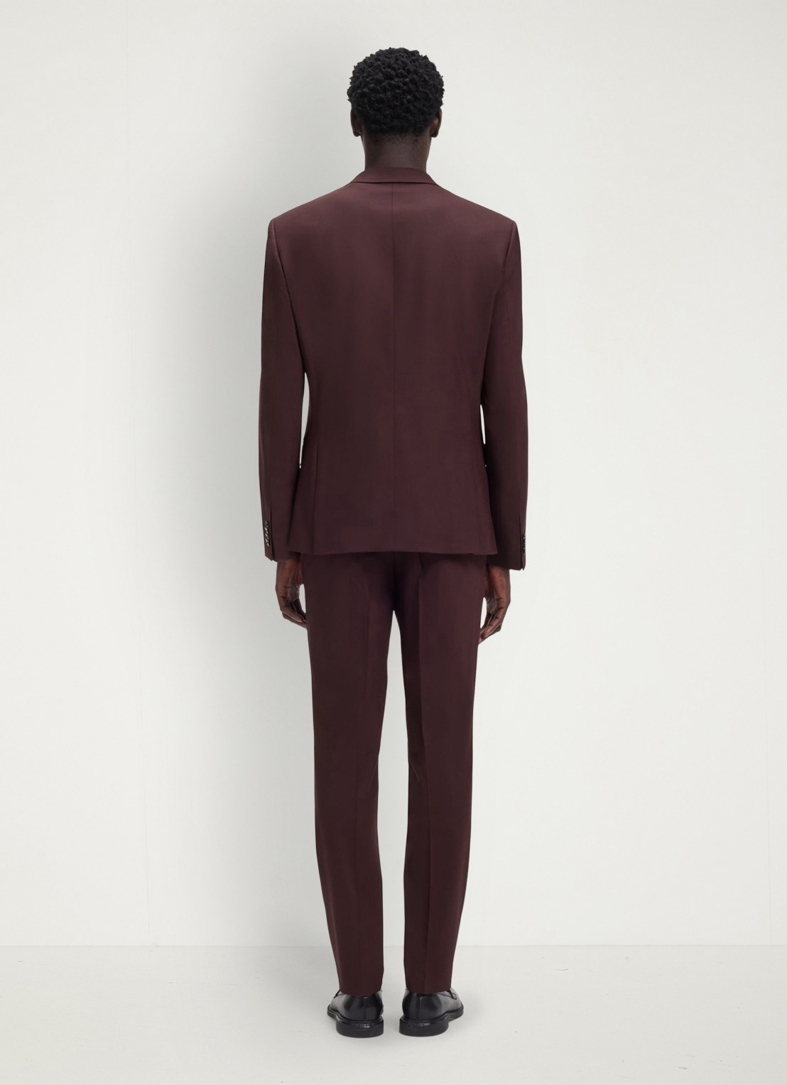 HUGO Henry/Getlin232X slim fit 2-delig pak in wolblend - achterkant 7 open brown-249