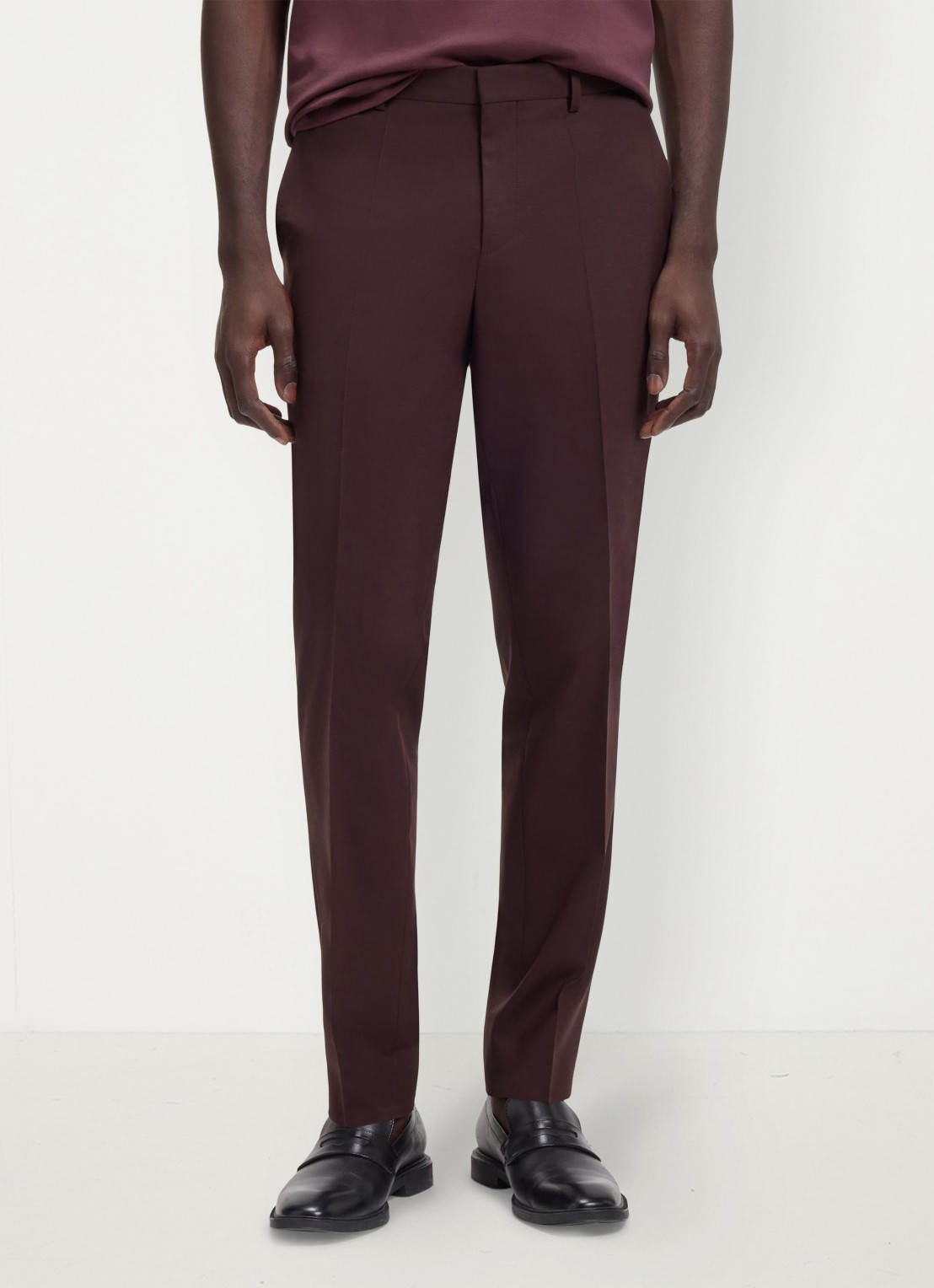 HUGO Henry/Getlin232X slim fit 2-delig pak in wolblend - detail 6 open brown-249