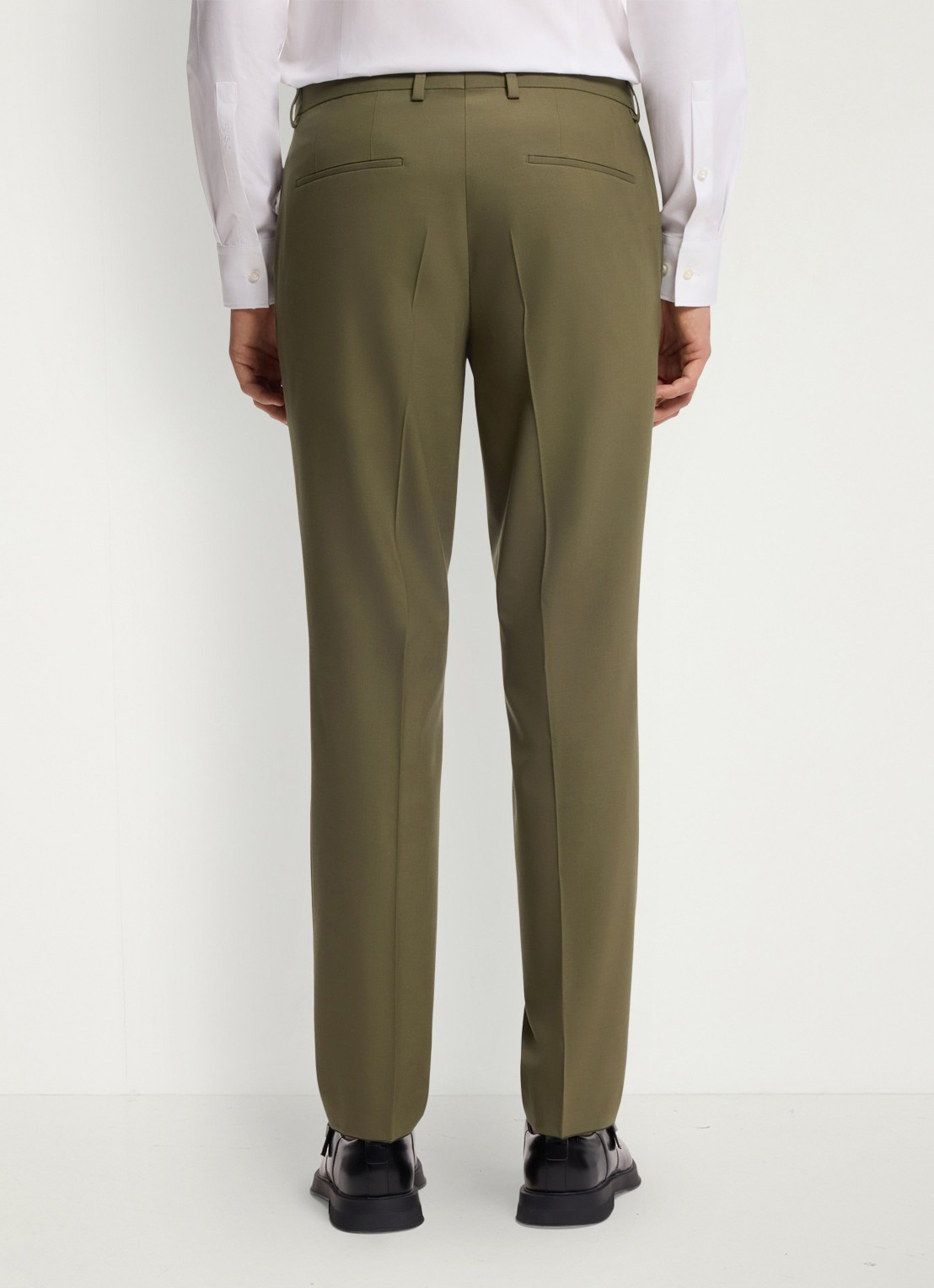 HUGO Henry/Getlin232X slim fit 2-delig pak in wolblend - detail 8 groen